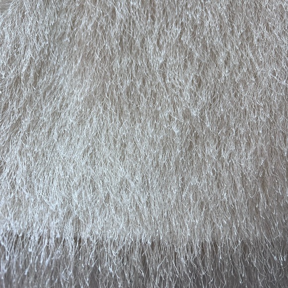 H&M SKIRT 2 WHITE IVORY FRINGE SHAG TAYLOR SWIFT CONCERT OUTIFT - Picture 2 of 4